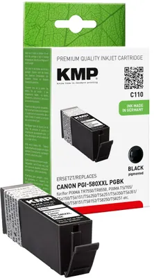 Image de KMP C110 - 25.7 ml - taille XXL - noir - compatible - Cartouche d'encre