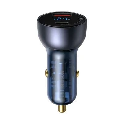 Immagine prodotto di Incarcator Auto Type-C PD65W, USB QC4.0 - Baseus (CCKX-C0G) - Gri