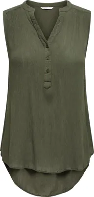 Produktbild von Tank Top Blusen Shirt Langes V-Ausschnitt Oberteil ohne Ärmel ONLJETTE | 34