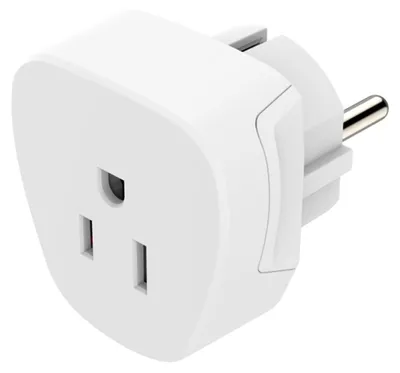 Zdjęcie produktu dla Hama Adapter podrny US - UE typ A i typ B, 3-pinowy, do urzdze z Ameryki i Kanady