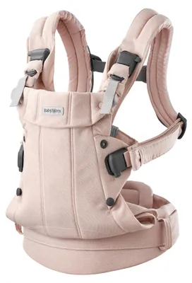 Produktbild von BabyBjörn Harmony Trage – Gewebt – Mélange Hellrosa