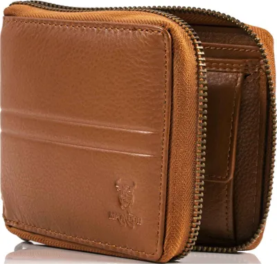 Produktbild von MATADOR Herren Leder Geldbörse Brieftasche RFID Hell-Braun