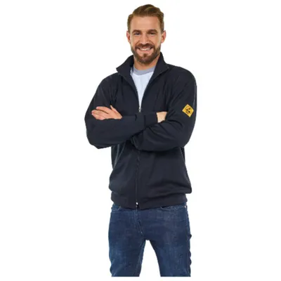 Produktbild von Warmbier ESD-Sweatjacke, Größe L, schwarz 2670.SJ.BL.L (Sweatjacke Langarm)