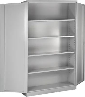 Produktbild von Stahlschrank Owl mit 4 Fachboden | HxBxT 192x110x38cm | Lichtgrau