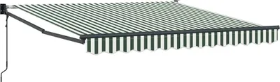 Obrázok produktu pre Zatemniteľná markíza Zelená a biela 350 x 250 cm