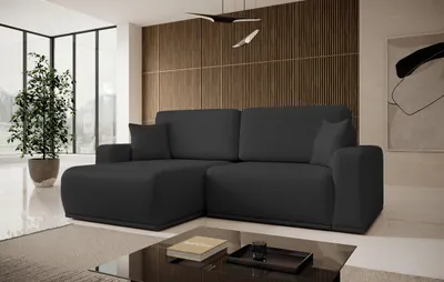 Produktbild von FurMeb24 ECKSOFA FLOUD - 250 x 160 cm aragon 99 - mit schlaffunktion und bettkasten - linke seite