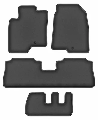 Obrázok produktu pre Velúrové autokoberce pre: Chevrolet Captiva 2006-2017 (7 miest) – sada 4 ks, grafitové, na mieru – Wielganizator DURBAN