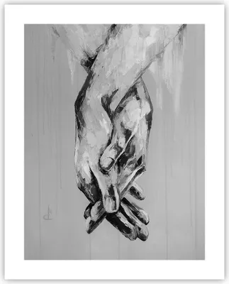 Produktbild von Poster - Poster ohne Rahmen - Handschriftlich Hände Schwarzweiß - 40x50 cm - Wand Bild - Wanddeko - Wandbilder - Kunstposter - Wandposter - Bilder - Kunstdruck - Wanddekoration - P2XPA40x50-4566