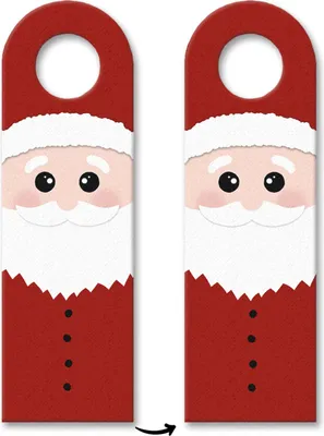 Produktbild von 3x Weihnachtsmann Türhänger Türhänger Türhänger Türanhänger Türschild