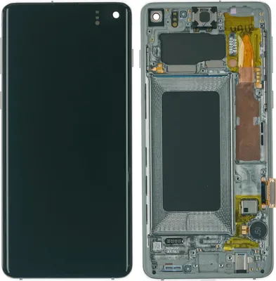 Produktbild von Display für Samsung Galaxy S10 (SM-G973F) Farbe: Weiß Displayglas Touchscreen Bildschirm