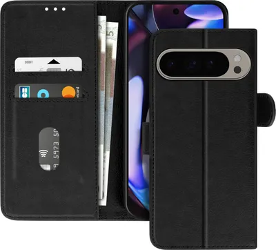 Obrázek produktu pro Avizar, koženkové pouzdro s funkcí stojánku Google Pixel 9 Pro XL, černé
