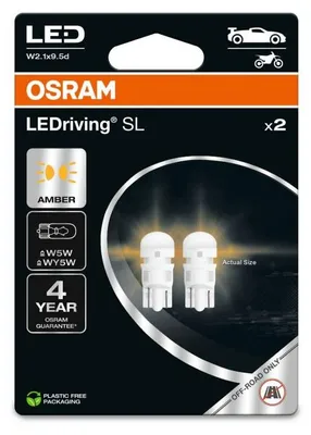 Immagine prodotto di Ledriving Sl W5W Lampadina Led Ambra (No Ece) 2Pz. Blister (Eko)