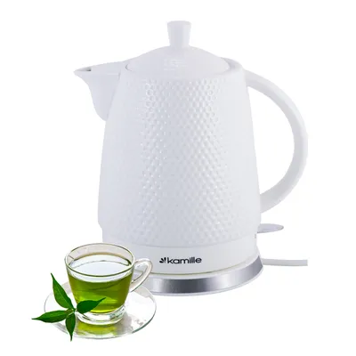 Obrázok produktu pre keramická kanvica s objemom 1,5 litra Elektrická kanvica na čaj 1200 W