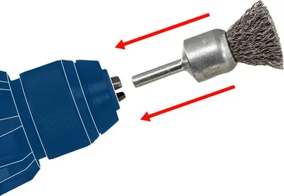 Produktbild von PRO Metal clean Topfbürste, zylindrischer Schaft, 70 x 0,3 mm