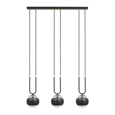 Obrázok produktu pre Moderná Lampa Glam 3 Čierna/Pruhová