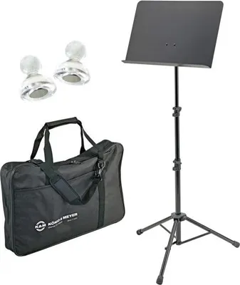 Produktbild von K-M 11870 Orchesternotenpult mit Tasche mit 2 Magnete