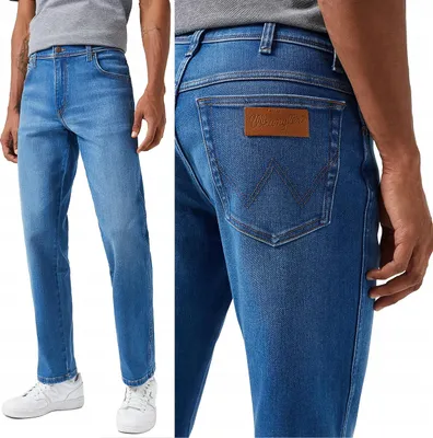 Obrázok produktu pre WRANGLER, Herren Jeanshosen, Straight fit, TEXAS, W32 L32, Blau, Jeans, baggyjeans, buggy