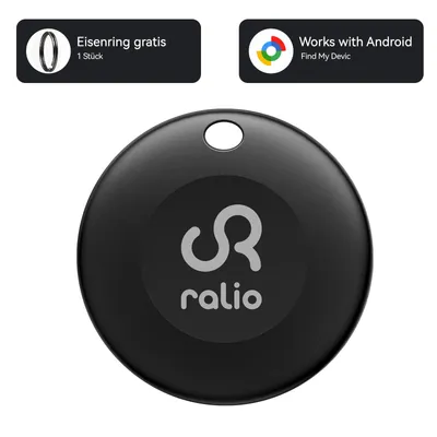 Produktbild von Bluetooth Tracker Android, Smart Tag kompatibel mit Google Find My Device, GPS Tracker ohne Abo für Schlüssel, Geldbörse, Tasche, Rucksack, Fahrrad