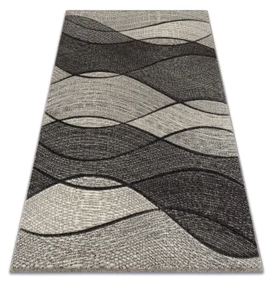 Produktbild von Teppich FEEL 5675/16811 WELLEN grau / anthrazit / creme Grau 280x370 cm