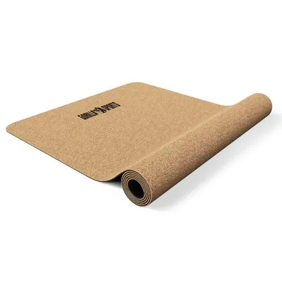 Produktbild von GORILLA SPORTS® Yogamatte Kork - extradick 5mm, Rutschfest aus Naturkautschuk, Nachhaltig und Schadstofffrei - Sportmatte, Gymnastikmatte, Yoga Matte, Fitnessmatte, Gymnastik, Pilates