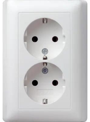 Produktbild von GIRA 078004 SCHUKO-Doppelsteckdose Vollplatte Standard 55 Reinweiß seidenm.