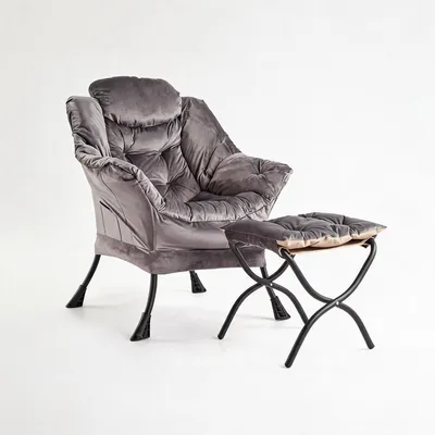 Produktbild von Sessel Loungesessel Samt Wohnzimmer Sitzsessel Relaxsessel Lesesessel