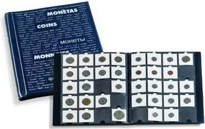 Image de Album de cadres pour pièces de monnaie avec 10 pochettes pour 20 cadres en carton chacune