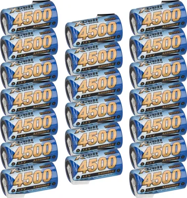 Produktbild von 20x XCell Racing Einzelzelle Ni-MH 4500mAh 1,2V Sub C X4500SCR mit Z- Lötfahne