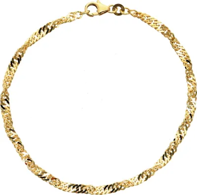 Produktbild von Armkette Singapur 3 mm breit echt Gold 333 (8 kt) 21 cm
