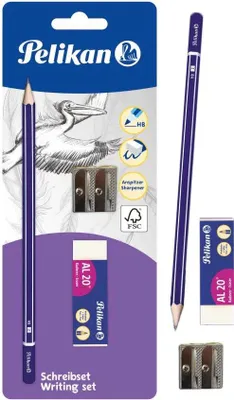 Produktbild von Pelikan Bleistift+Radiergummi+Radiergummi-Set 807425