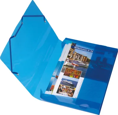 Immagine prodotto di scatola per quaderni herlitz, DIN A4, in PP, blu traslucido