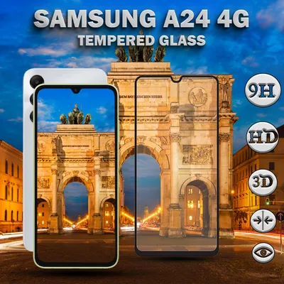 Obrázek produktu pro Samsung Galaxy A24 4G - Tvrzené sklo 9H - Vysoce kvalitní 3D ochrana displeje