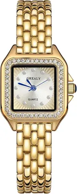 Produktbild von Damenuhr Rechteckige, Damen Analog Quarz Uhr mit Metallarmband,Kleine Uhren Einfache Business Klassische Armbanduhr Lässig Quarzuhr Kleideruhr Elegant