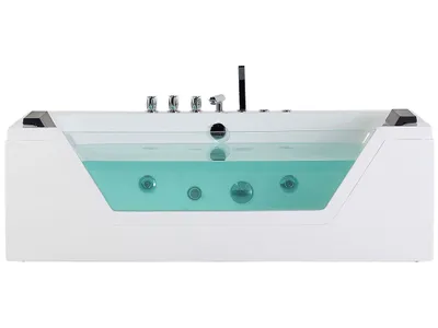 Produktbild von BELIANI Whirlpool-Badewanne Weiß 170 x 80 cm Sanitäracryl Modern