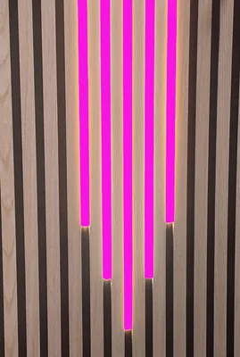 Produktbild von 7509 LED Leuchten Mix KS-schwarz 50-60-70-60-50cm Netzteil PINK
