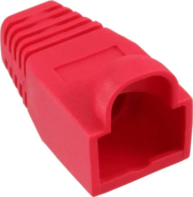 Zdjęcie produktu dla InLine® 74014Z RJ45 Knickschutztülle, rot, 10er Pack