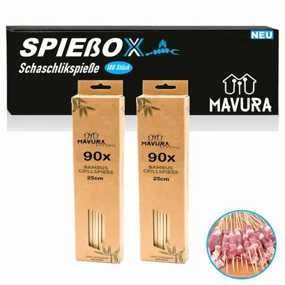 Immagine prodotto di SPIEßOX Spiedini di bambù Spiedini per grill Spiedini di legno Spiedini per grill BBQ