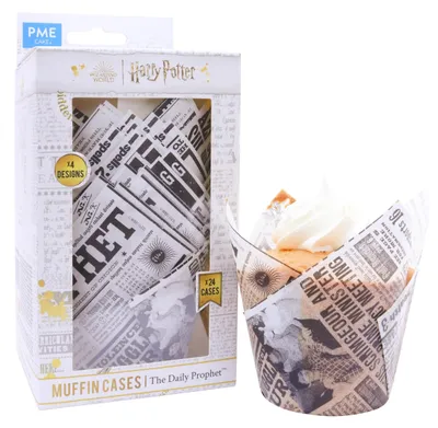 Produktbild von PME Harry Potter Muffin-Förmchen, 24er-set, Daily Prophet