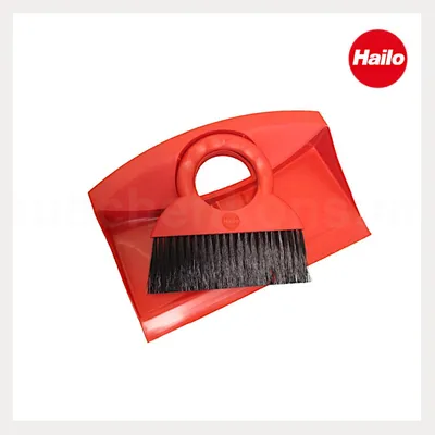 Produktbild von Hailo Kehrset 1068569 Kunststoff rot Schaufel und Besen