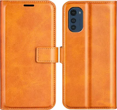 Produktbild von Motorola Moto E32(s) Hülle - Coverup Deluxe Klapphülle - Braun