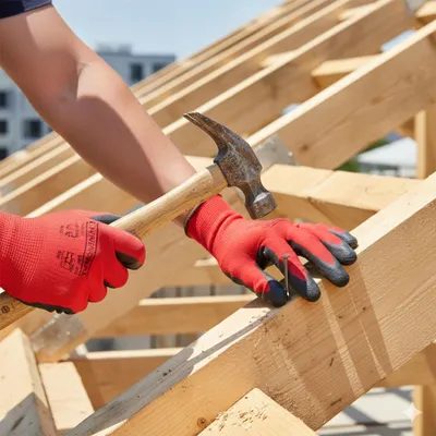 Produktbild von Arbeitshandschuhe, Rot, Grösse 9/L