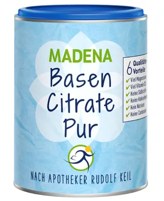Immagine prodotto di Integratore alimentare per l'energia e il benessere Madena Basen Citrate Pur, 216 g