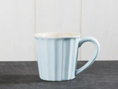 Produktbild von IB Laursen MYNTE Becher Blau STILLWATER Tasse Keramik hellblau beige 250 ml