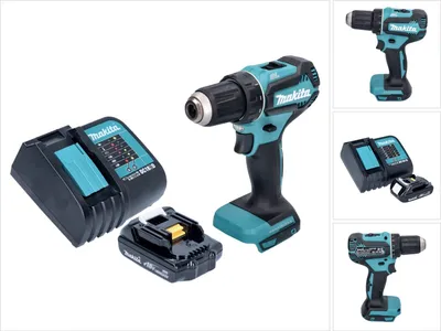 Obrázek produktu pro Akumulátorový vrtací šroubovák Makita DDF 485 SY1 18 V 50 Nm + 1x akumulátor 1,5 Ah + nabíječka