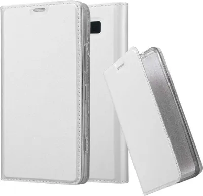 Produktbild von Cadorabo Handyhülle für Nokia Lumia 950 Schutz Hülle in Silber Cover Etui Book Case Booklet