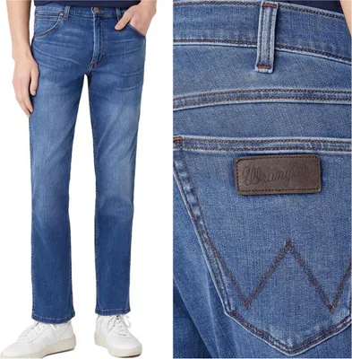 Produktbild von Wrangler Greensboro Herren -Denimhose Jeans Jeans heller Schlaganfall W15QMU91Q 112126995
