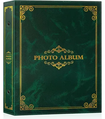 Produktbild von Fotoalbum 10x15cm 400 Fotos Einsteckalbum Kunstleder Grün