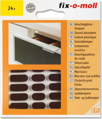 Produktbild von Fix-o-moll Stoßdämpfer 22x16mm 4 braun - Fix-o-moll
