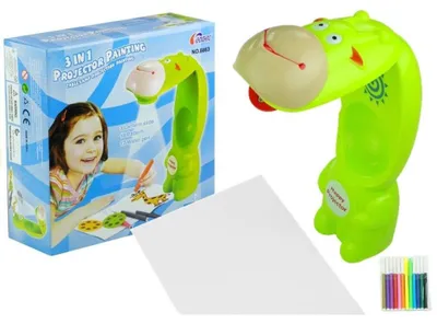 Obrázok produktu pre Rzutnik Projektor Żyrafa + Zeszyt + Pisaki Wodne