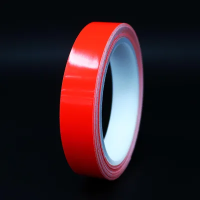 Produktbild von 10m Zierstreifen 20mm Neon Rot Dekorstreifen Auto Motorrad Boot Modellbau Klebestreifen